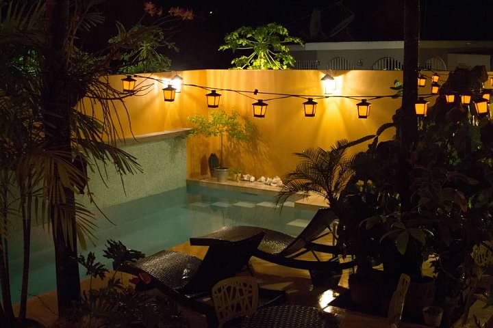 Casa de Amistad's patio and pool