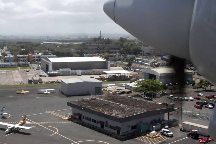 SIG's terminal viewed at takeoff