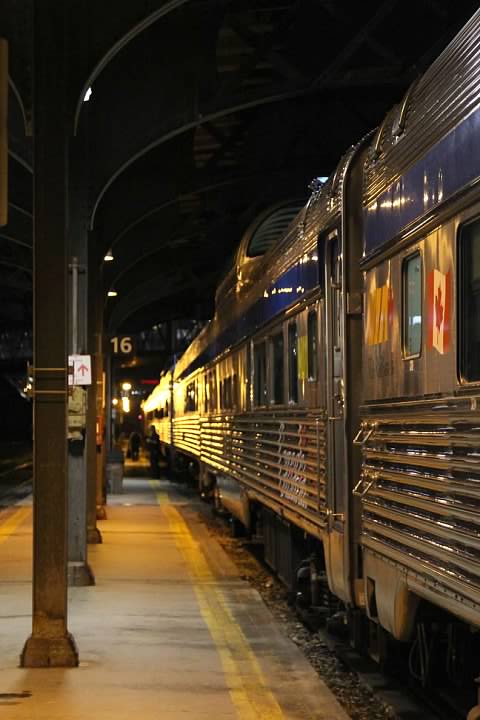 Via Rail Canada Train #1, The Canadian, about to depart Toronto Union Station