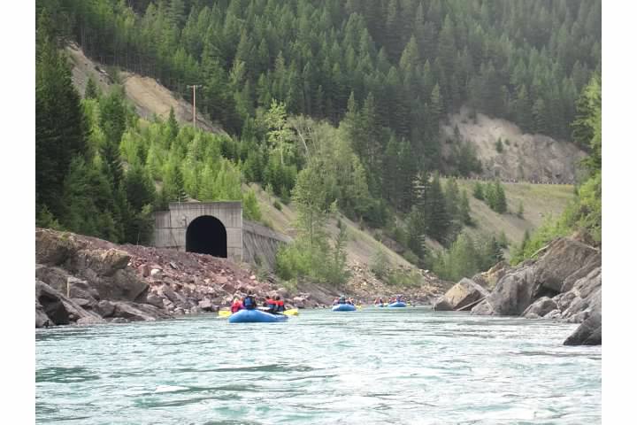 The BNSF tunnel that gives the Tunnel Rapids their name