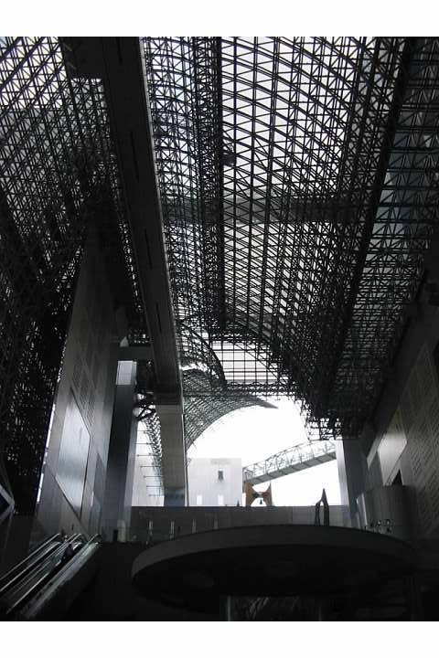 Kyoto Train Station has an amazing interior