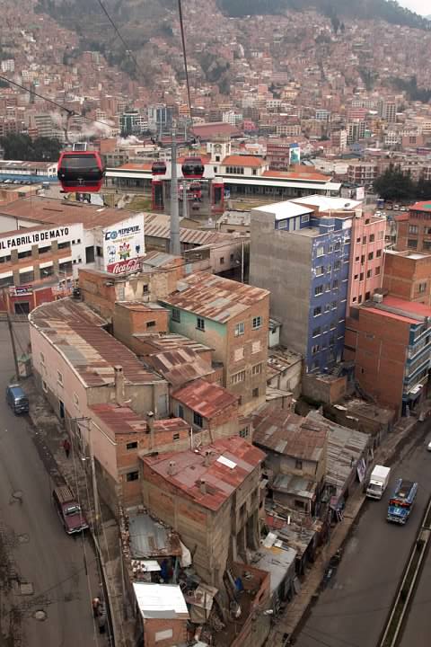 An impoverished area of La Paz